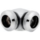 CORSAIR Hydro X Series XF Hardline 90�� 12mm OD Fitting Twin Pack - Chrome