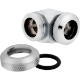 CORSAIR Hydro X Series XF Hardline 90�� 12mm OD Fitting Twin Pack - Chrome
