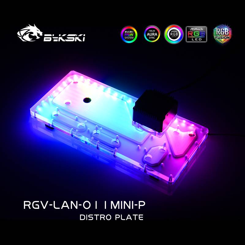 Bykski RGV-LAN-O11MINI-P DISTRO PLATE