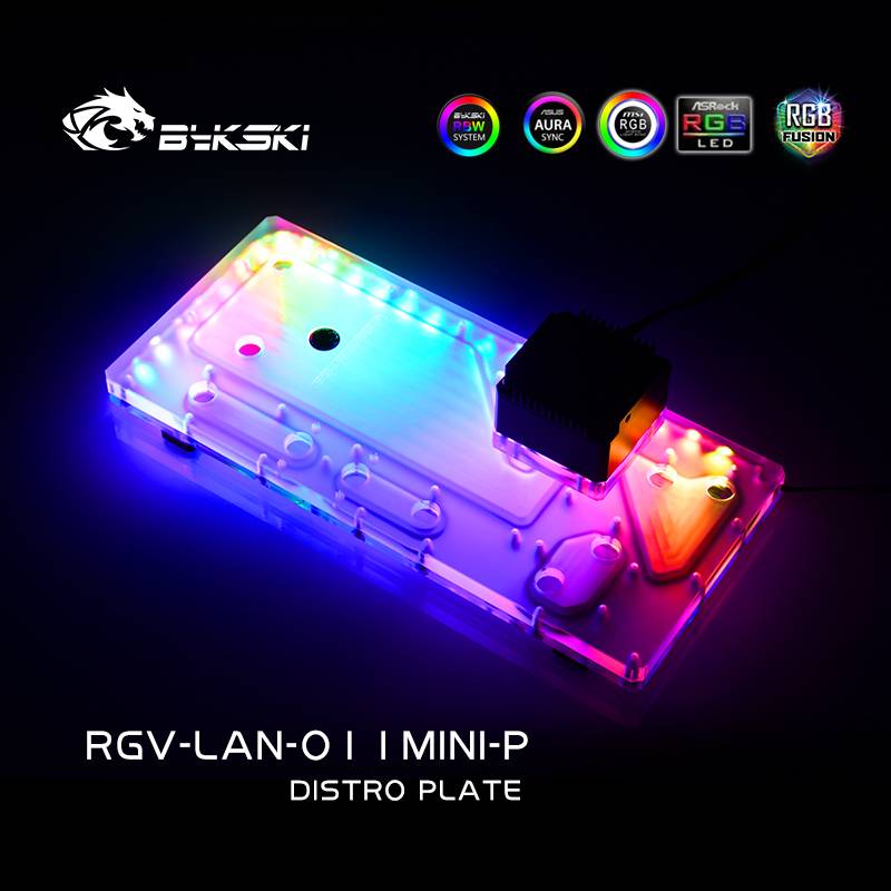 Bykski RGV-LAN-O11MINI-P DISTRO PLATE
