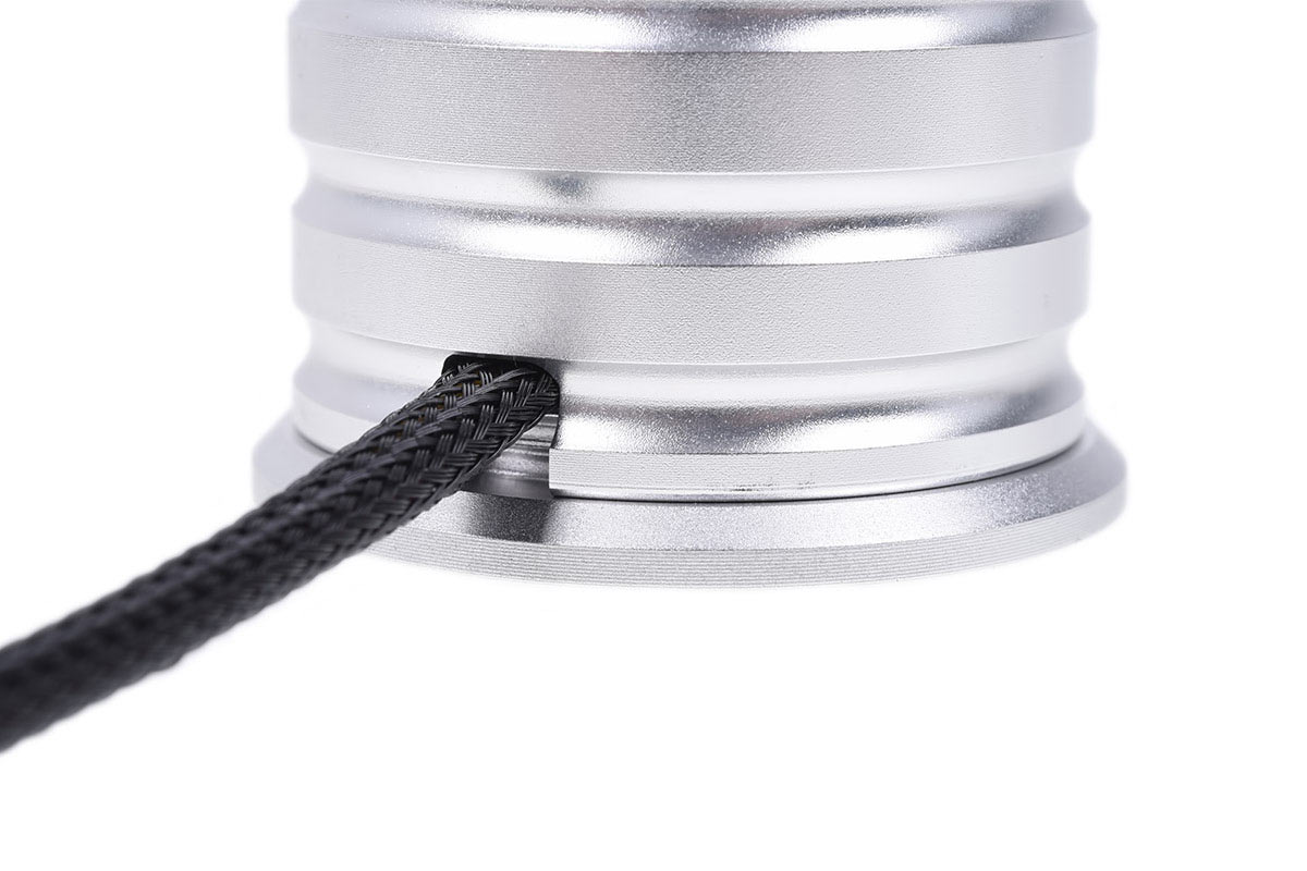 ACool Powerbutton with push-button 19mm red lighting - Chrome