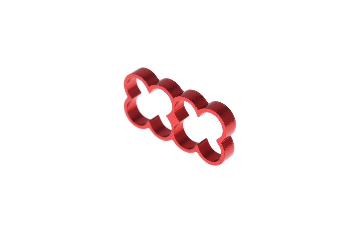 ACool Eiskamm Alu X8 - 4mm red - 4 pcs