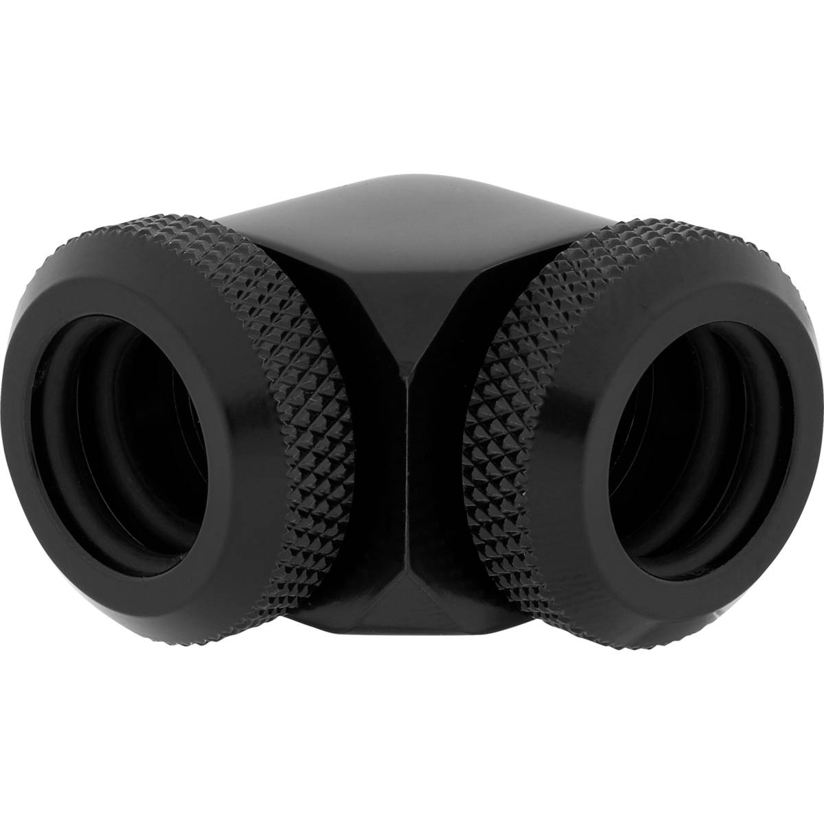 CORSAIR Hydro X Series XF Hardline 90�� 12mm OD Fitting Twin Pack - Black