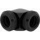 CORSAIR Hydro X Series XF Hardline 90�� 12mm OD Fitting Twin Pack - Black