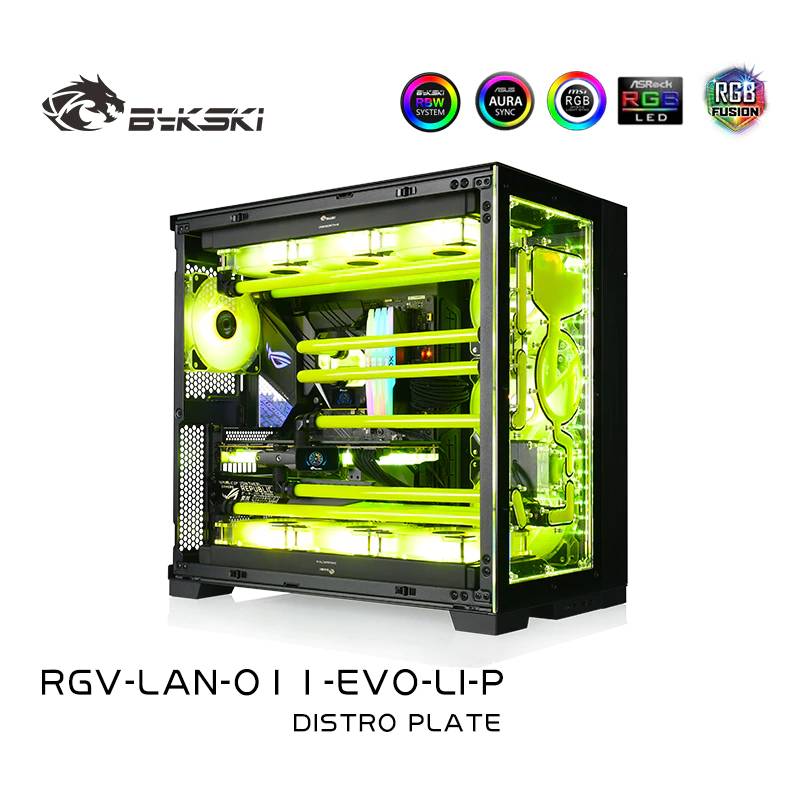 Bykski RGV-LAN-O11-EVO-LI-P DISTRO PLATE