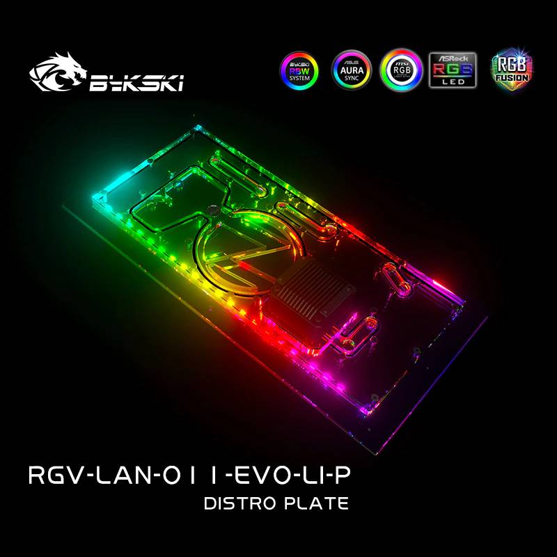 Bykski RGV-LAN-O11-EVO-LI-P DISTRO PLATE