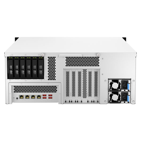 QNAP TS-h3087XU-RP-E2378-64G 24��.3.5��6x2.5 SATA ��å��ޥ����NAS���å�
