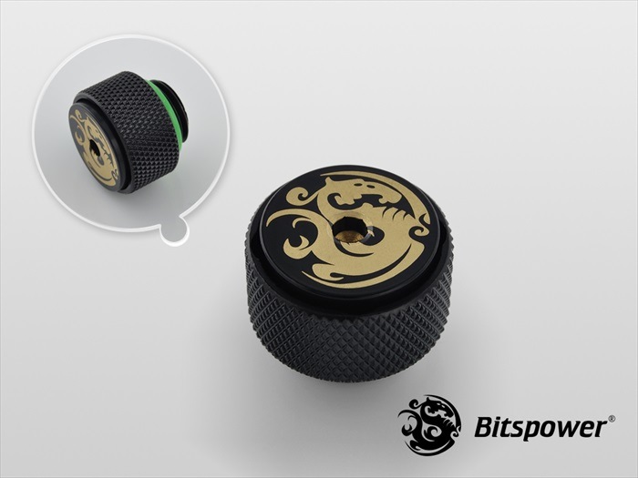 Bitspower G1/4" Matt Black AIR-Exhaust Fitting