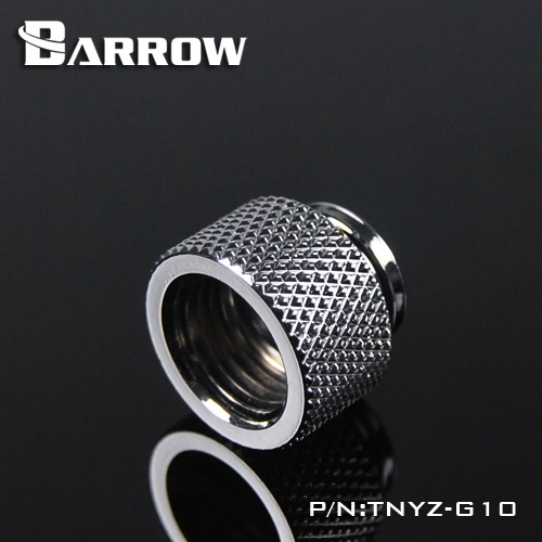 BARROW Male to Female Extender - 10mm Shiny silver