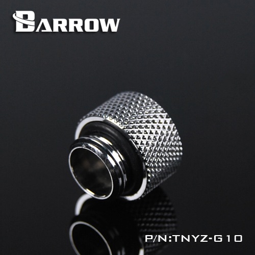 BARROW Male to Female Extender - 10mm Shiny silver
