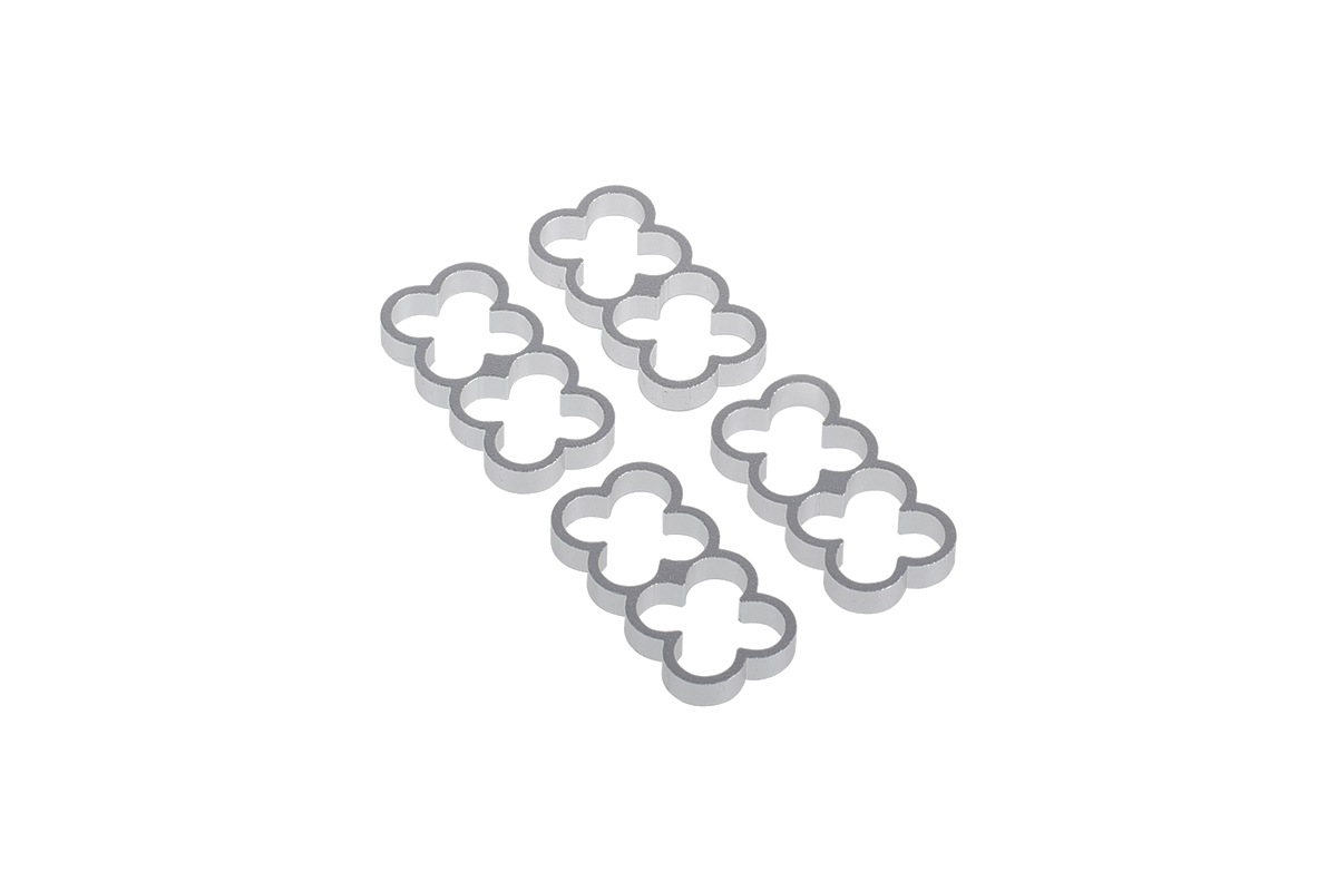 ACool Eiskamm Alu X8 - 4mm silver - 4 pcs