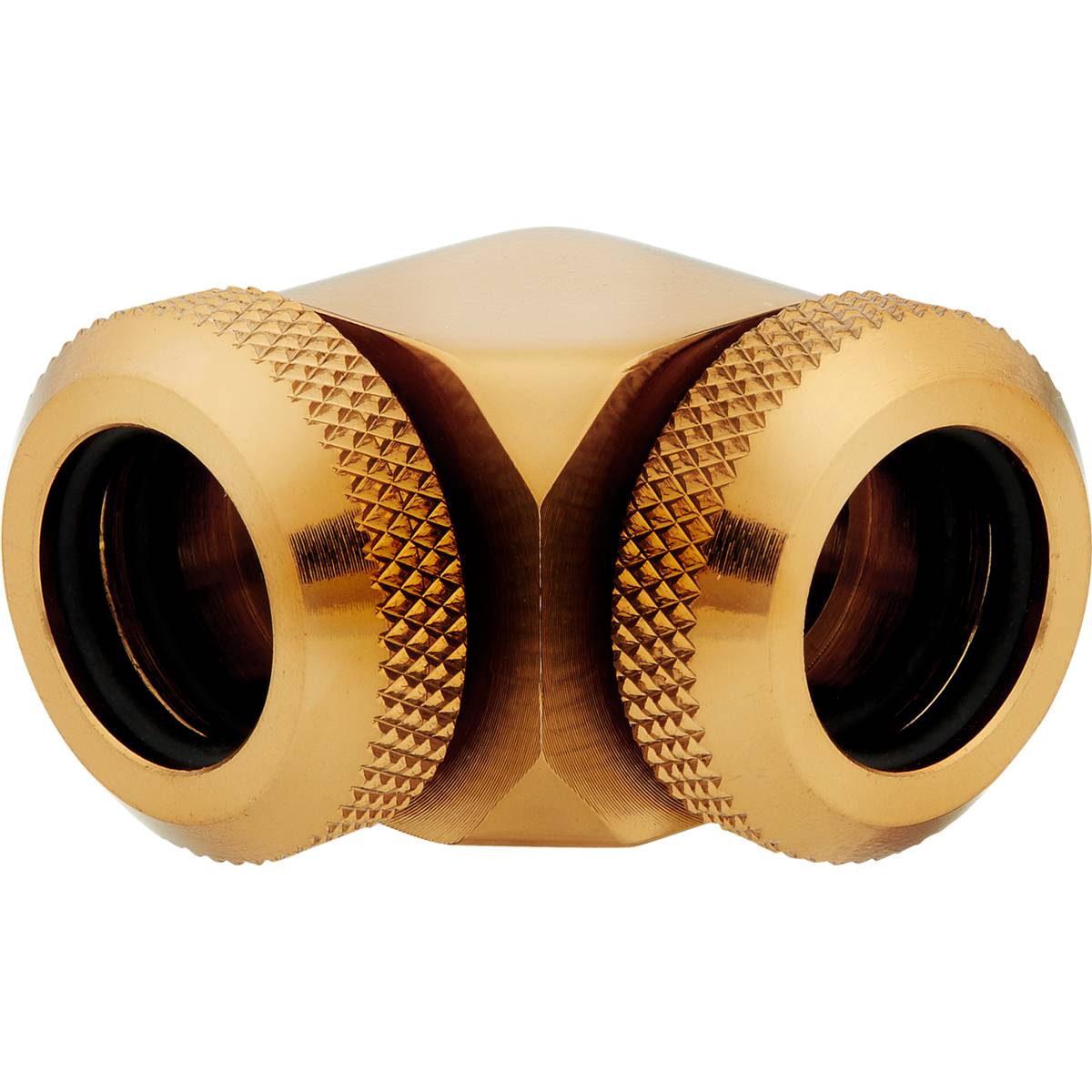 CORSAIR Hydro X Series XF Hardline 90�� 12mm OD Fitting Twin Pack - Gold