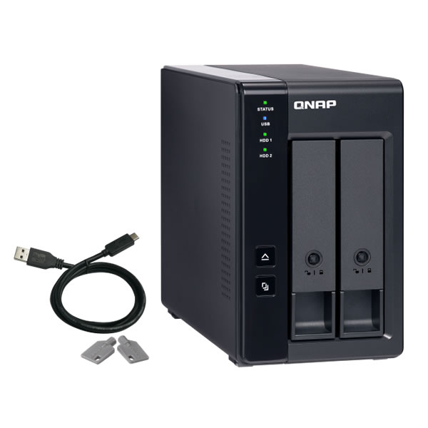 QNAP TR-002 2�٥� USB 3.0 RAID ��ĥ���󥯥������㡼 2.5/3.5�����