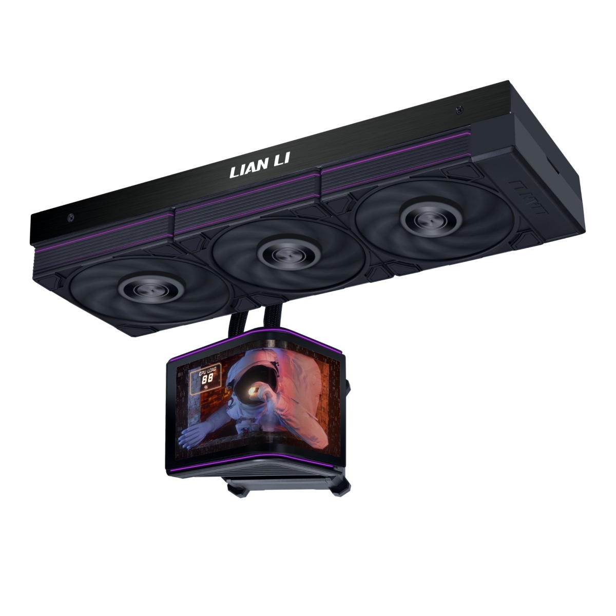 �ڼ�󤻾��ʡ�Ǽ���׳�ǧ�� Lian Li HydroShift II OLED CURVED 360 P28 Black