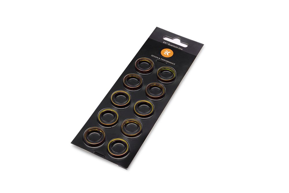 �ڥ����ȥ�å��ò��� EK WaterBlocks EK-Quantum Torque Color Ring 10-Pack HDC 16 - Satin Gold