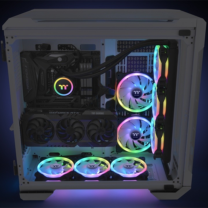 【配信特価】Thermaltake SWAFAN 14 RGB Radiator Fan TT Premium Edition 3Pack (CL-F138-PL14SW-A)