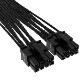CORSAIR PCIe 5.0 12VHPWR PSU Individually Sleeved Cable Black