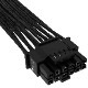 CORSAIR PCIe 5.0 12VHPWR PSU Individually Sleeved Cable Black