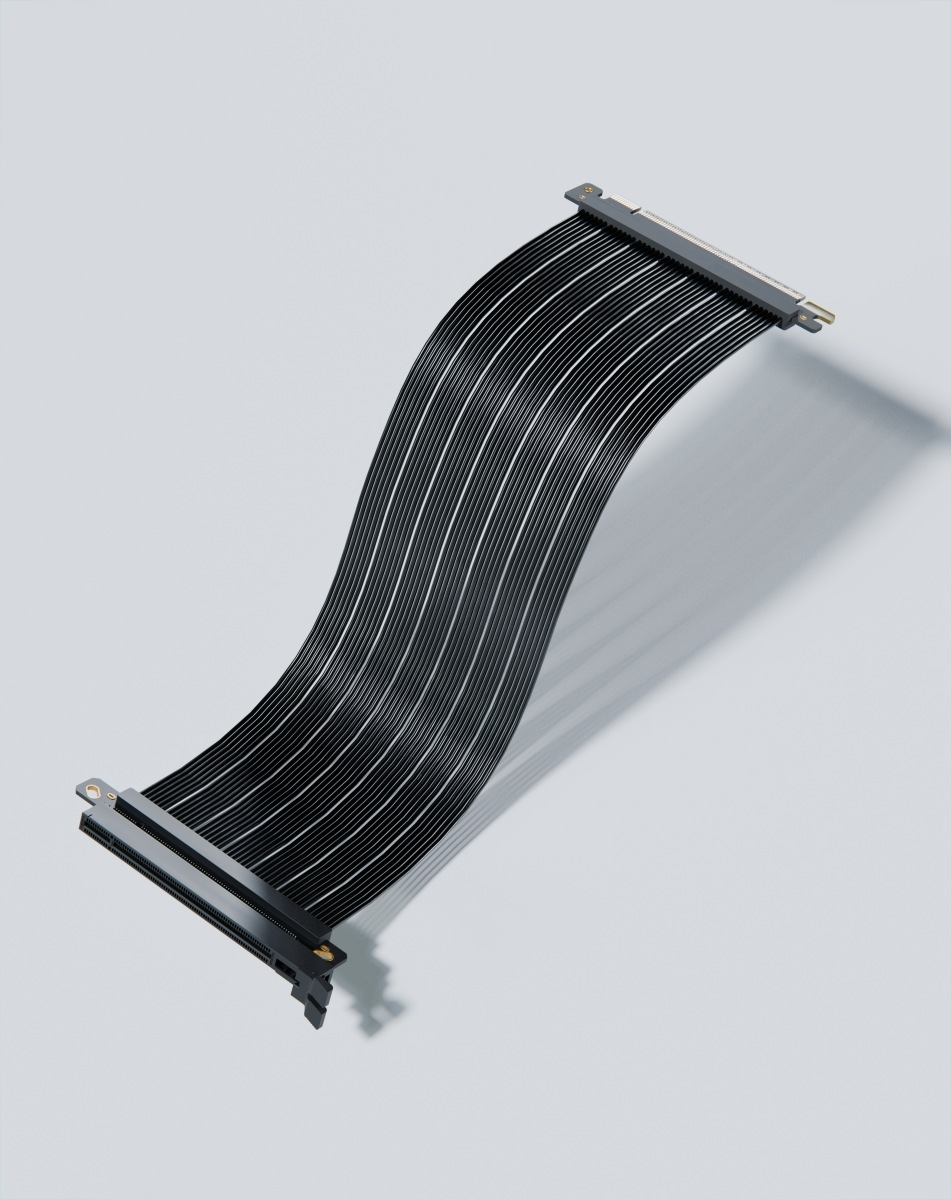 SSUPD PCI-E 5.0 RISER CABLE 320mm Straight Connector