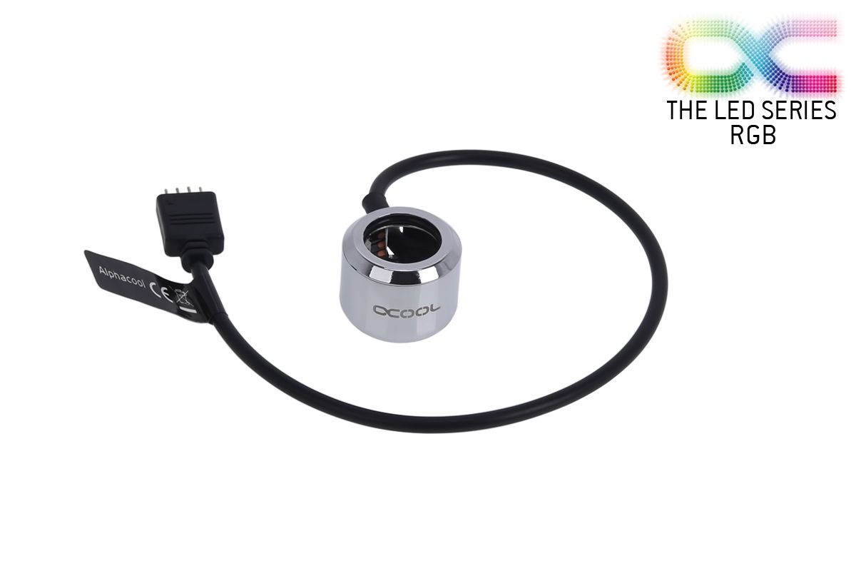 ACool Aurora HardTube LED ring 16mm chrome - RGB