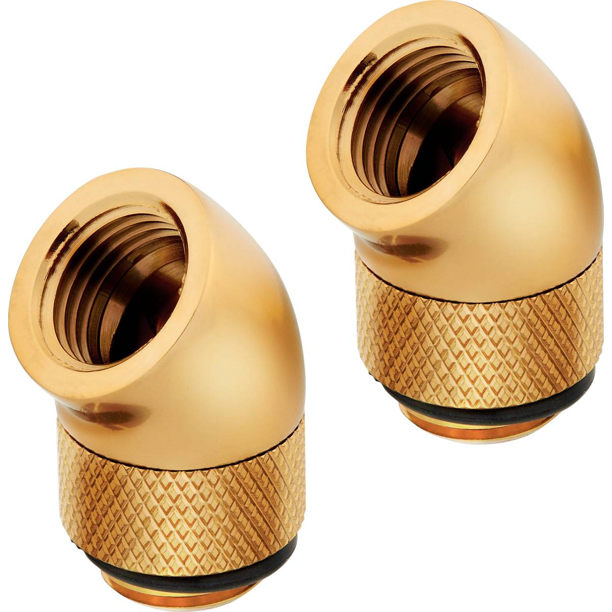 CORSAIR Hydro X Series 45�� Rotary Adapter Twin Pack - Gold