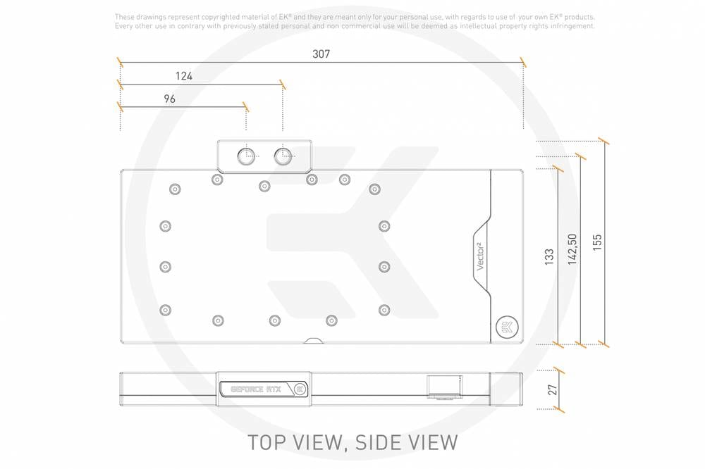 ڼ󤻾ʡǼ׳ǧ EK WaterBlocks EK-Quantum Vector2 Trio RTX 4090 D-RGB - Nickel + Plexi