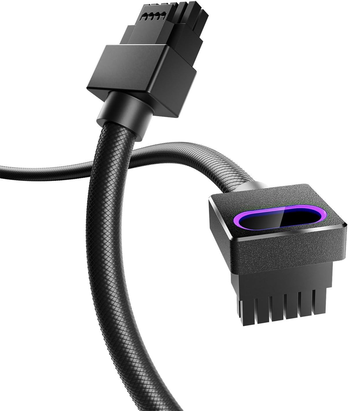 ASIAHORSE Hydrus ARGB PSU Extension Cable 16PIN-GPU Type-B 50CM Black