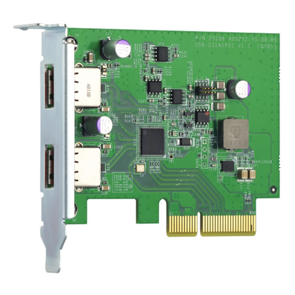 QNAP QXP-10G2U3A USB 3.2 Gen 2�ǥ奢��ݡ���PCIe��ĥ������