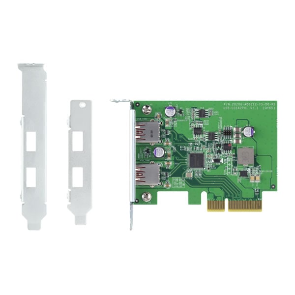 QNAP QXP-10G2U3A USB 3.2 Gen 2�ǥ奢��ݡ���PCIe��ĥ������