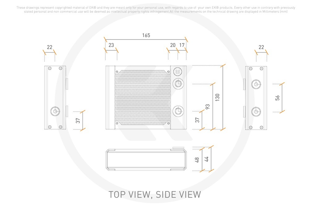 EK WaterBlocks EK-Quantum Surface P120M - Black