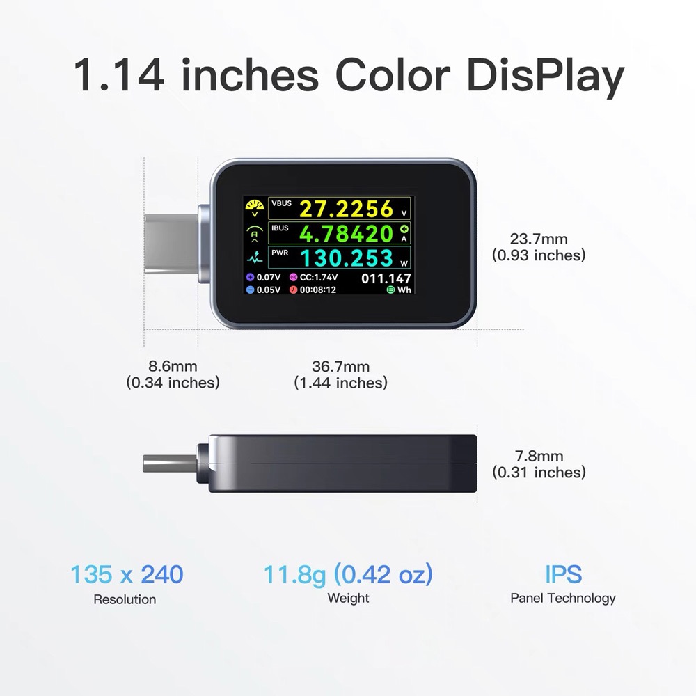 AINEX KM-08 USB Type-C電源テスター | PCパーツ,その他PCパーツ