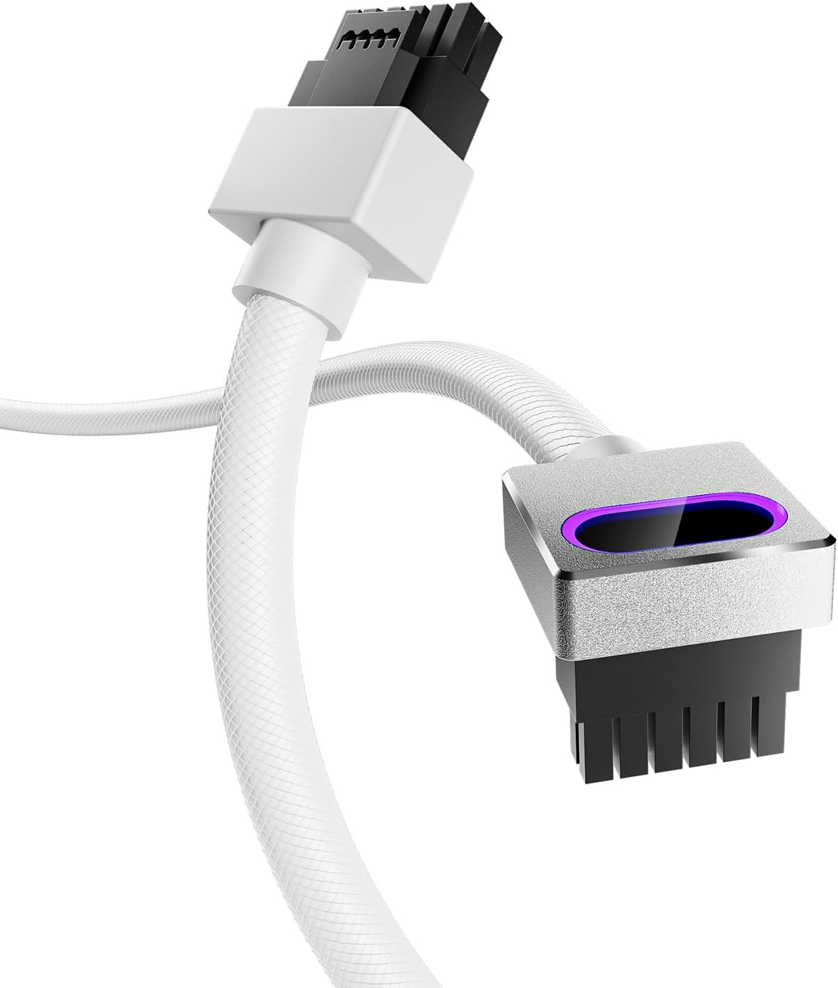 ASIAHORSE Hydrus ARGB PSU Extension Cable 16PIN-GPU Type-B 50CM White