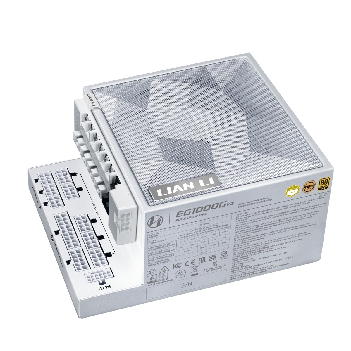 �ڼ�󤻾��ʡ�Ǽ���׳�ǧ�� Lian Li EDGE GOLD V2 1000W with EDGE Hub V2 White