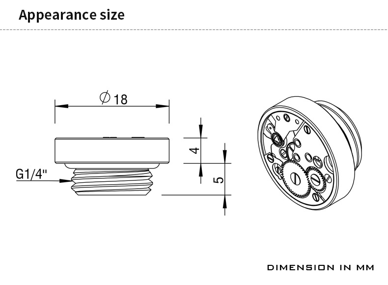 BARROW Time stop hand twist lock Silver
