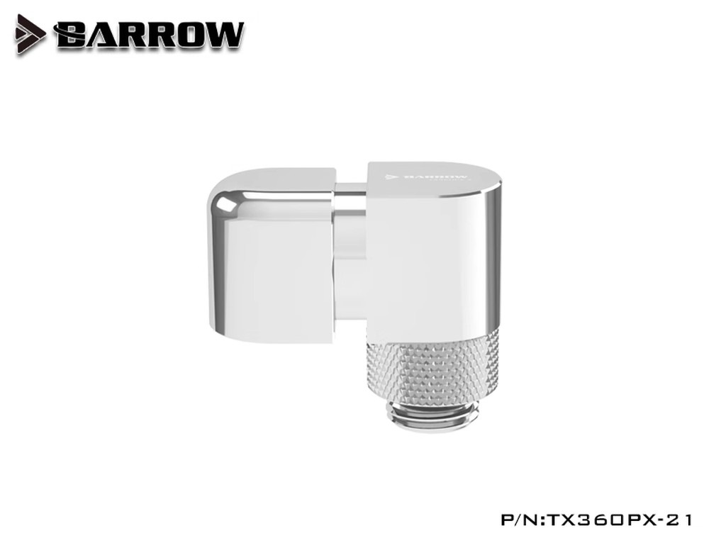 BARROW G1/4' 360��rotation offset adapter 21mm Shiny silver