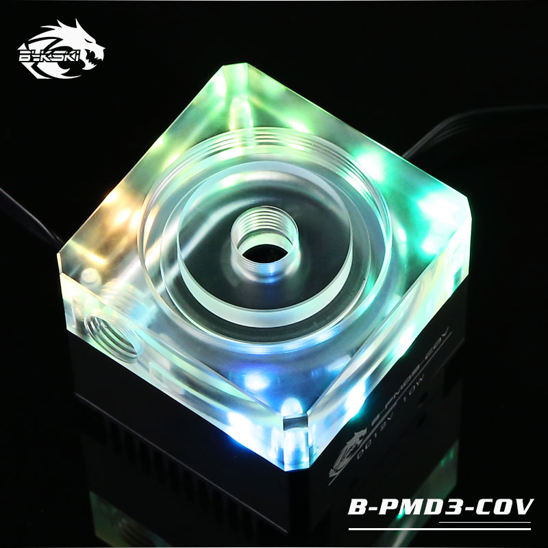 Bykski B-PMD3-COV Silver Luminous Water Pump DDC Pump Head 6m Flow 600L/H