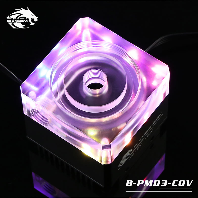 Bykski B-PMD3-COV Silver Luminous Water Pump DDC Pump Head 6m Flow 600L/H