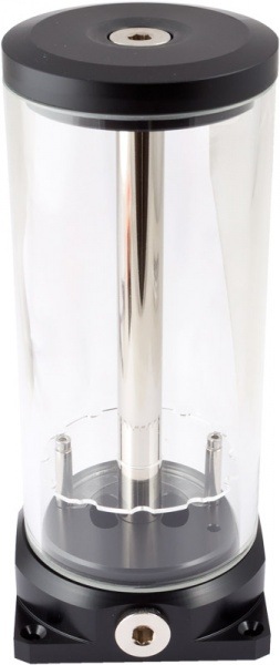 aquacomputer aqualis base for pump adapters 450 ml with fountain effect and nano coating