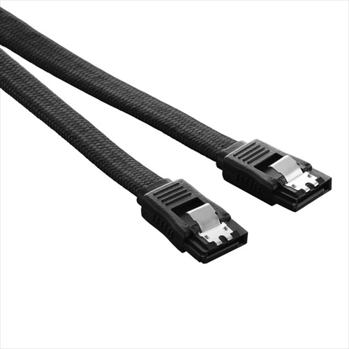 CableMod ModFlex SATA 3 Cable 30cm - BLACK (CM-CAB-SATA-30KK-R)