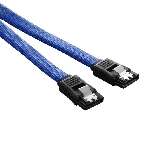 CableMod ModFlex SATA 3 Cable 30cm - BLUE (CM-CAB-SATA-30KB-R)