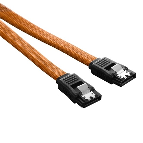 CableMod ModFlex SATA 3 Cable 30cm - ORANGE (CM-CAB-SATA-30KO-R)