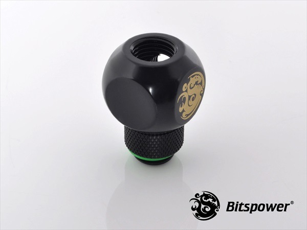 Bitspower G1/4" Matt Black TII-Rotary IG1/4"X2 Extender