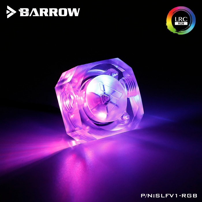 Barrow new type LRC2.0 version Flow Indicator for water cooling system Classic Black
