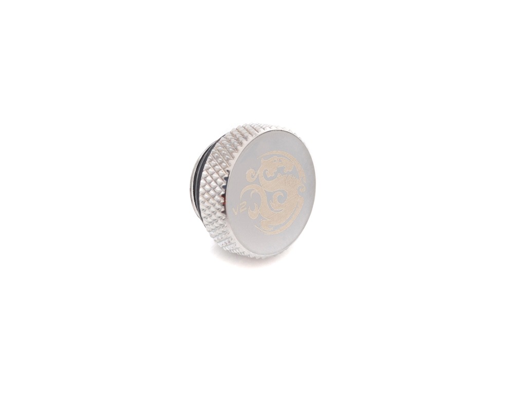 Bitspower G1/4" Silver Shining Stop Fitting V2