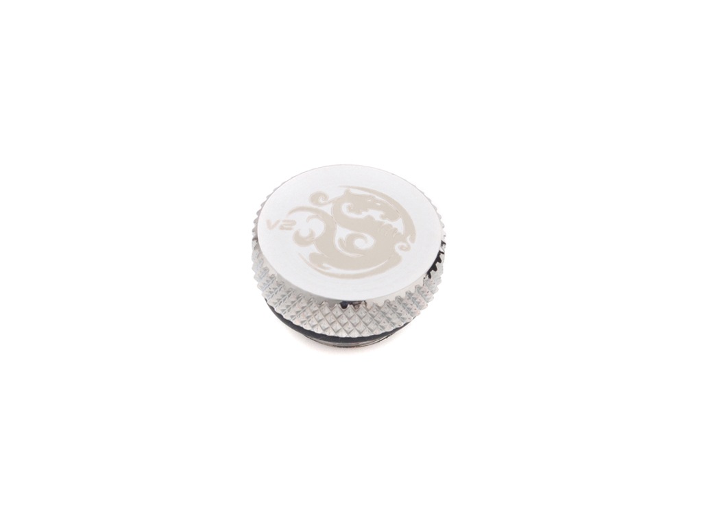 Bitspower G1/4" Silver Shining Stop Fitting V2