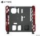Barrowch Limited edition Open Aluminum alloy water-cooling case AF1 Black+Red