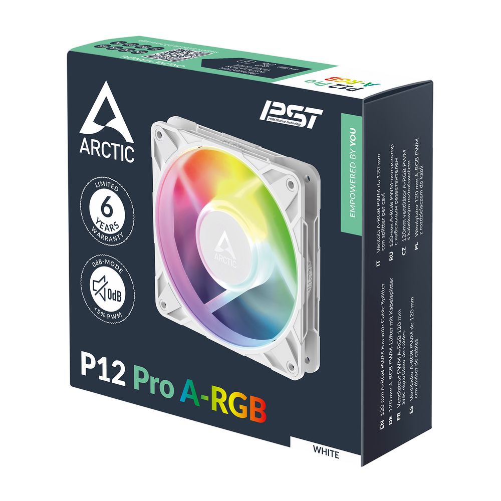 ARCTIC P12 Pro A-RGB (White)