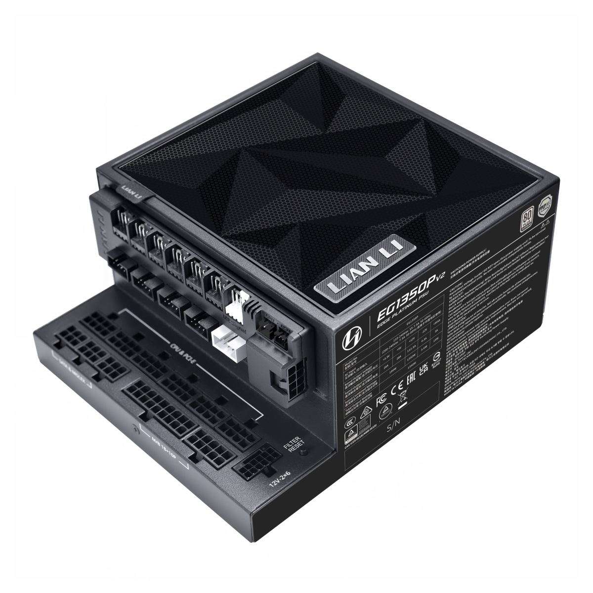 Lian Li EDGE Platinum V2 1350W with EDGE Hub ADV Black