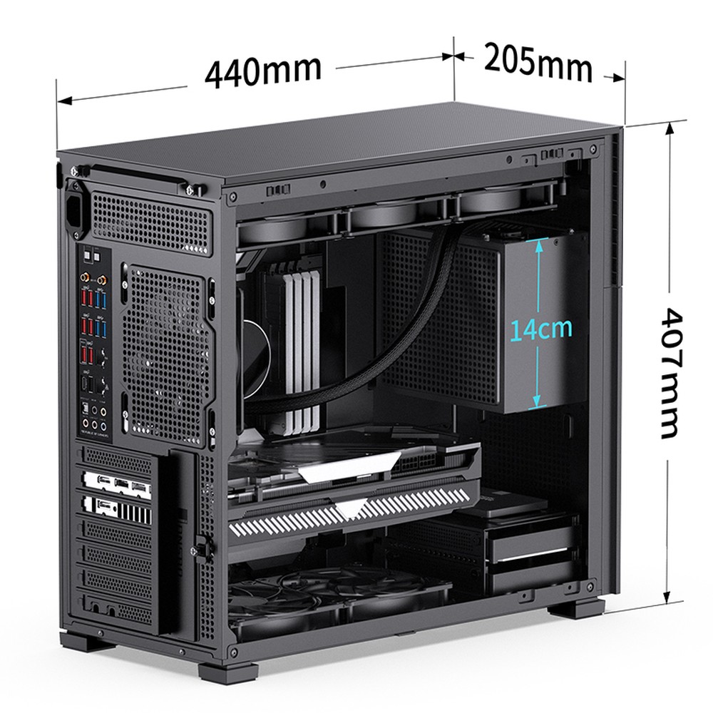 Jonsbo D41 MESH SCREEN Black