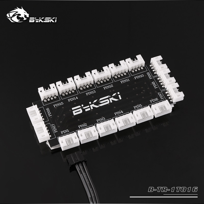 Bykski 1 to 16 lighting hub 5V Symphony lighting synchronization line